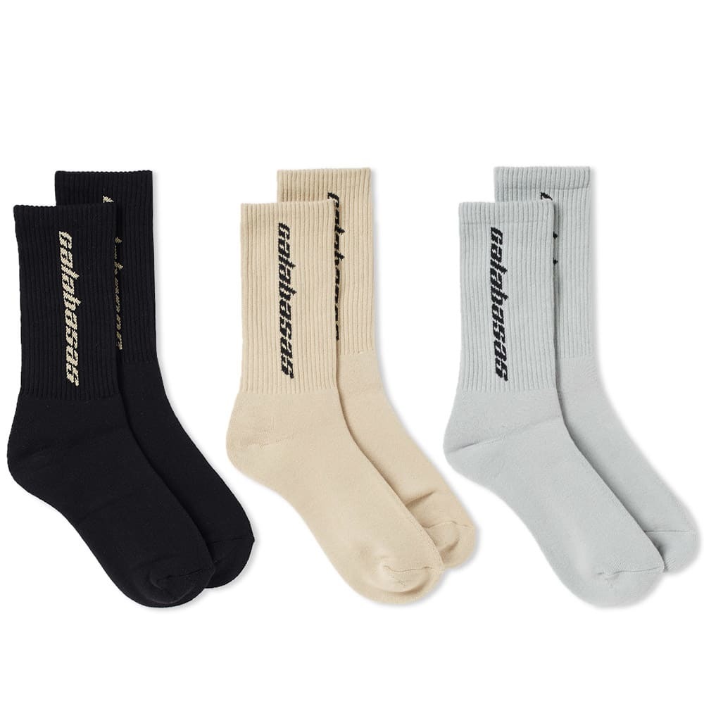 Yeezy Season 6 Calabasas Sock 3 Pack Neutrals Yeezy