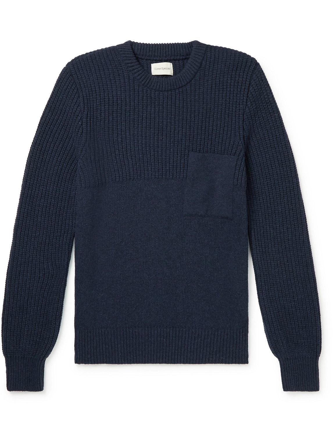 Oliver Spencer - Blenheim Wool Sweater - Blue