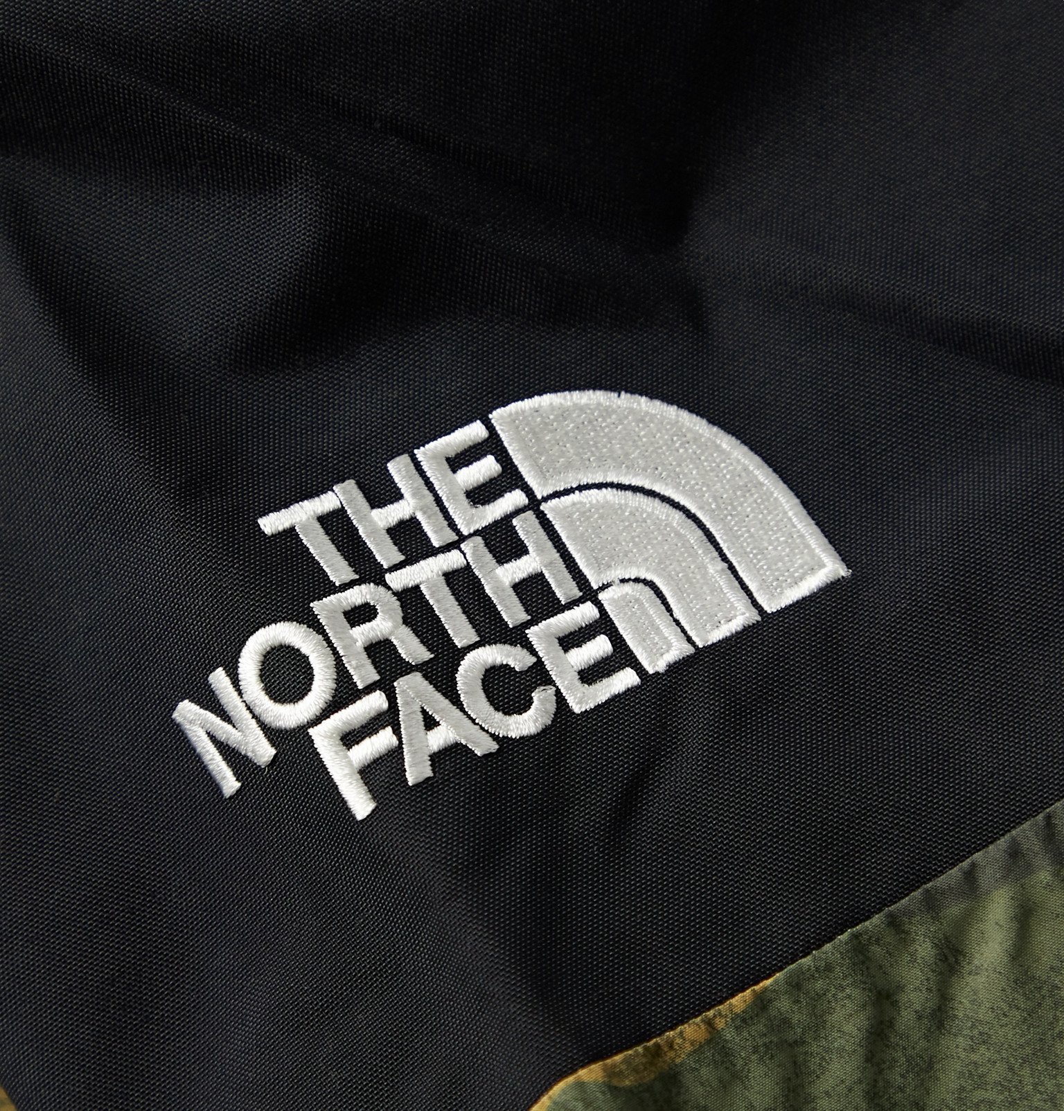 The North Face 1994 Seasonal Retro Panelled Camouflage Print Gore Tex Jacket Green The North Face