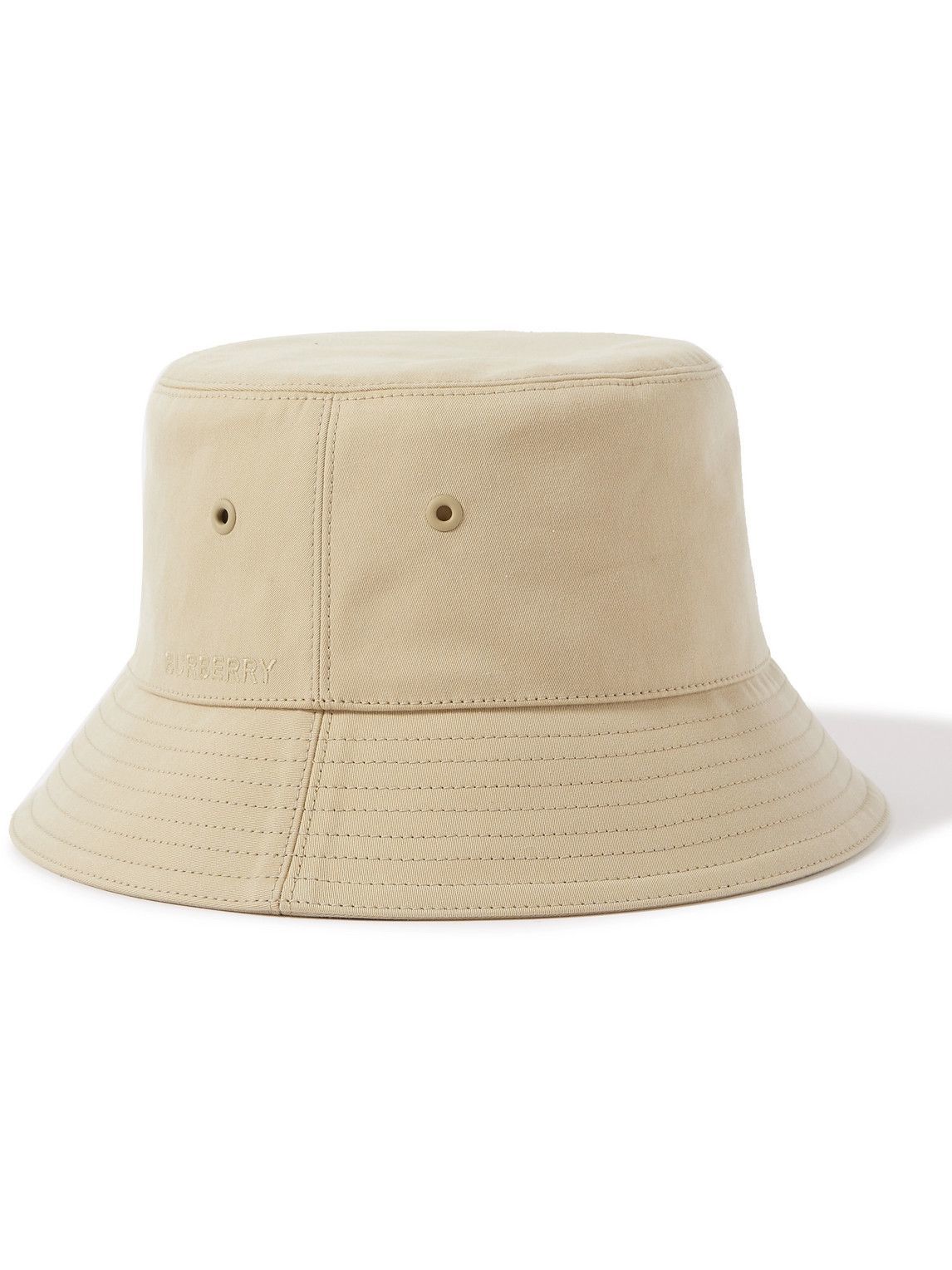 Burberry - Reversible Logo-Embroidered Cotton-Twill Bucket Hat ...