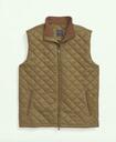 Brooks Brothers Men's Big & Tall Paddock Diamond Quilted Vest | Green