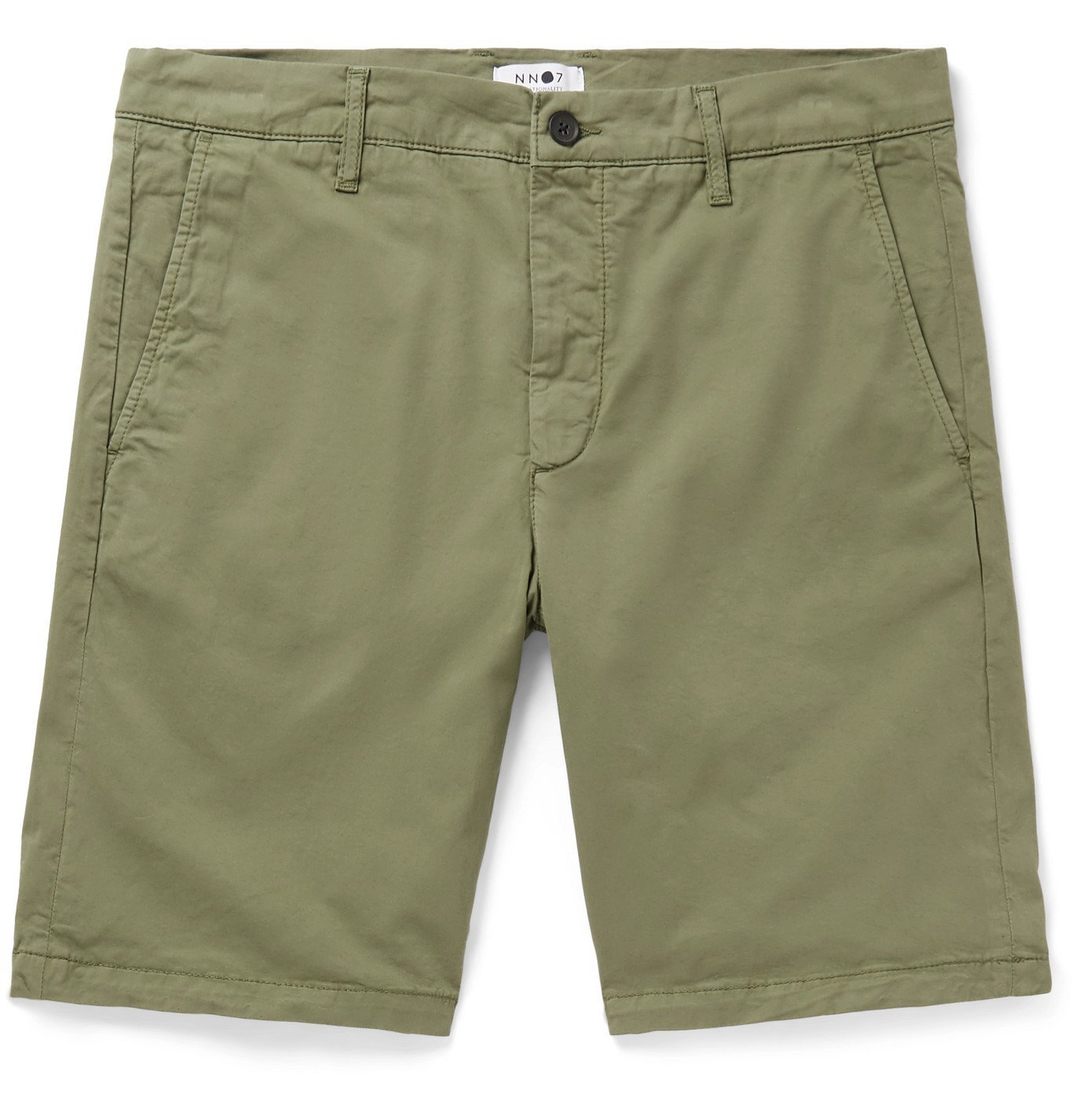 NN07 - Crown Slim-Fit Stretch-Cotton Twill Shorts - Green NN07