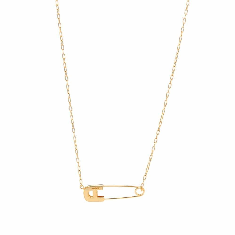 Ambush Women's Safety Pin Necklace in Gold Ambush