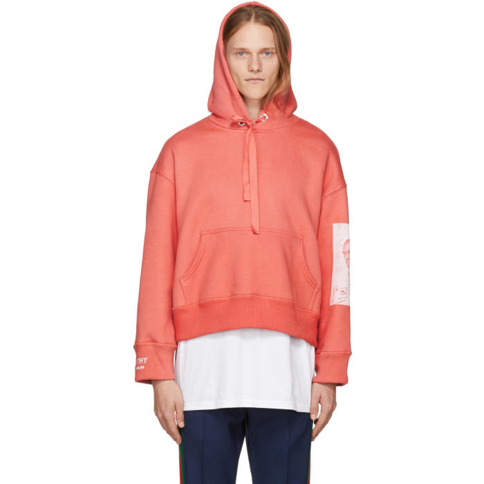 orange graphic hoodie