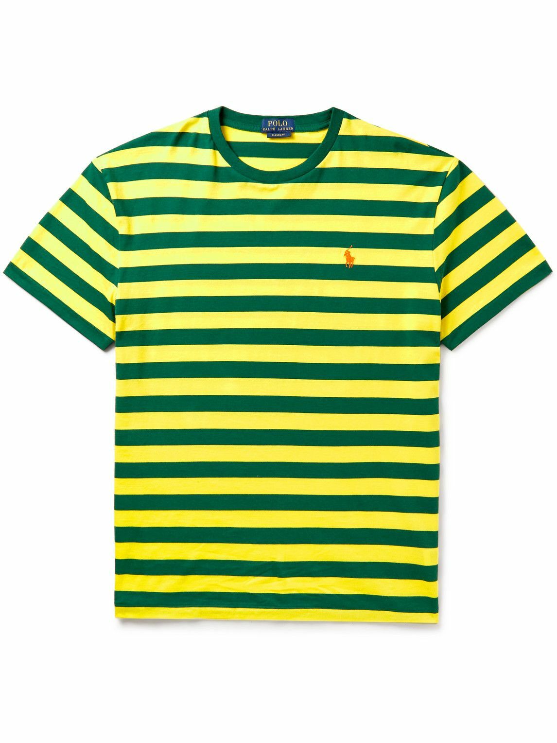 Polo Ralph Lauren Striped CottonJersey TShirt Yellow Polo Ralph