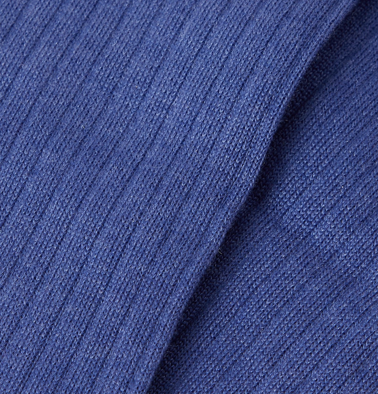 Charvet - Ribbed Cashmere, Wool and Silk-Blend Over-the-Calf Socks ...