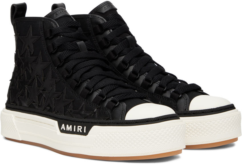 AMIRI Black Stars Court High-Top Sneakers Amiri