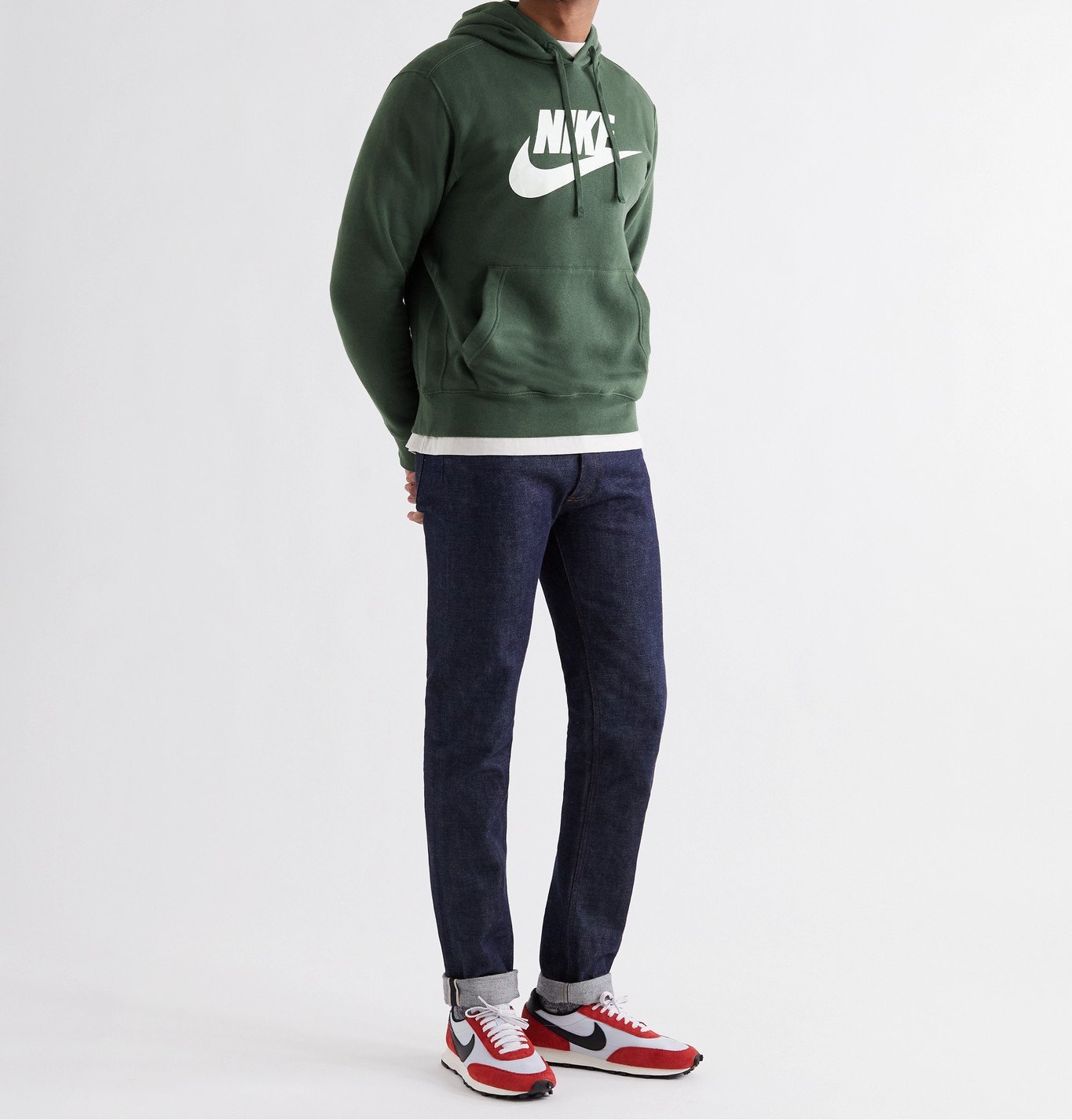 nike sportswear club fleece green