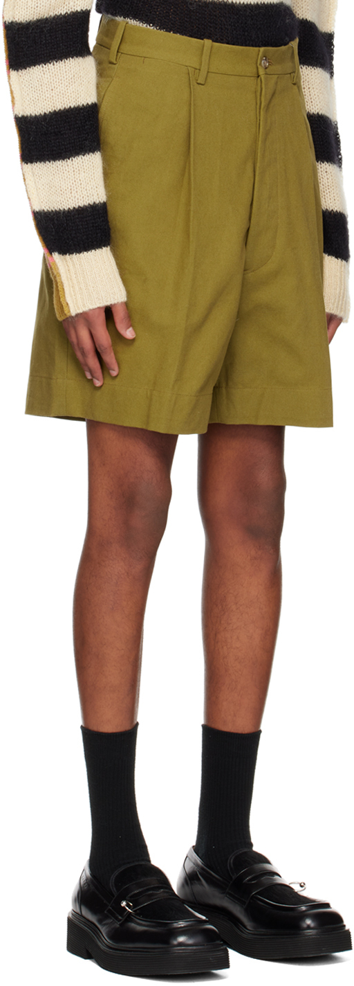 Connor McKnight Khaki Pleated Shorts