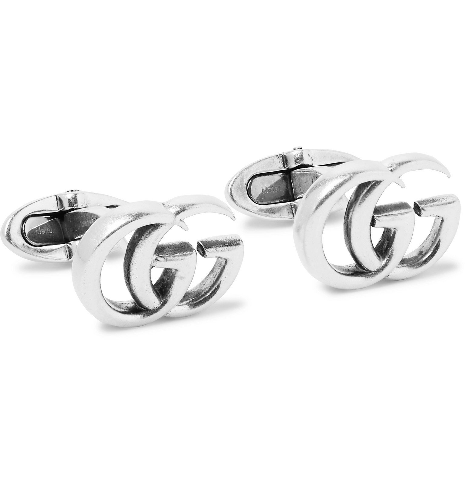 gucci cufflinks silver
