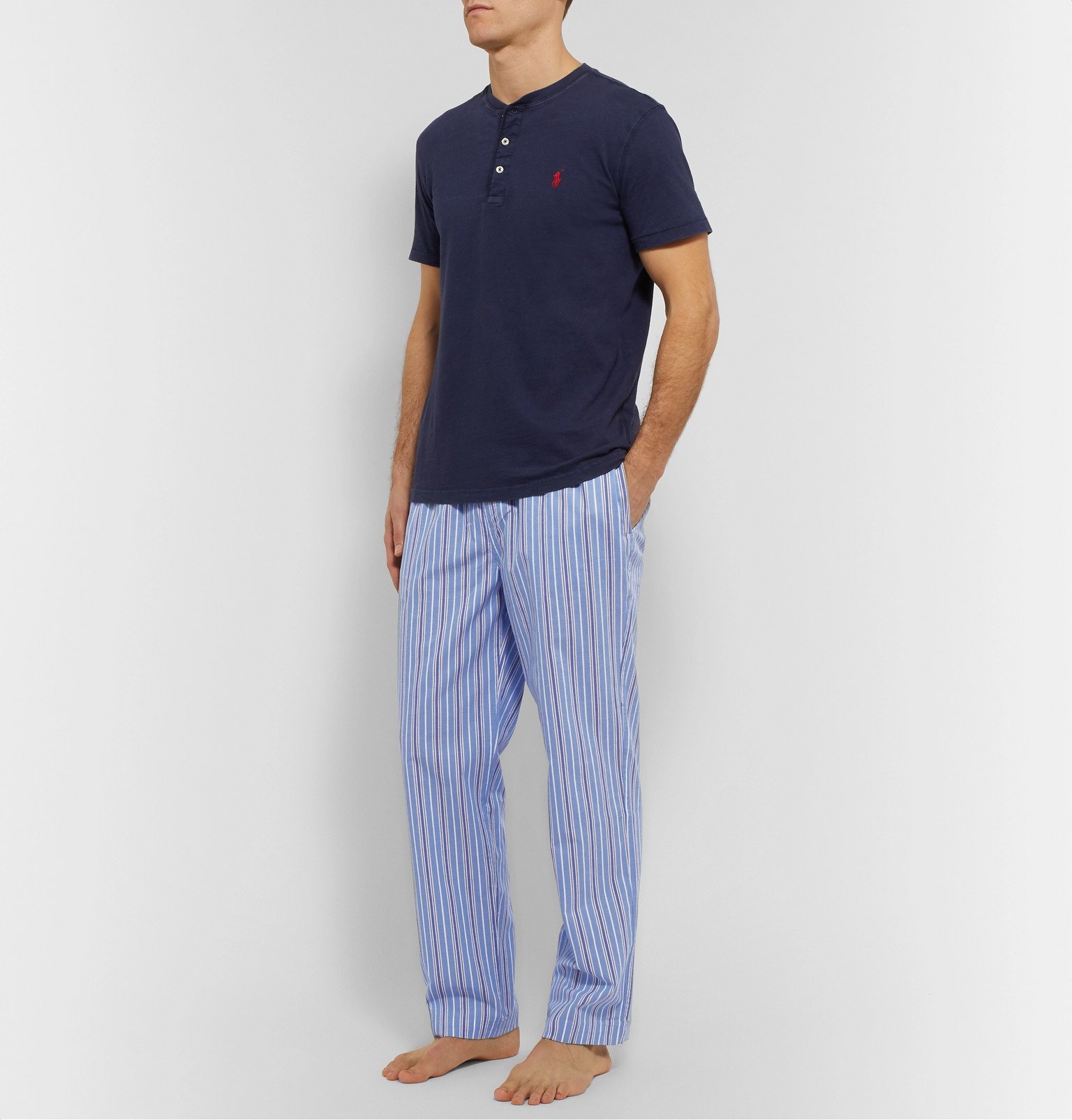Polo Ralph Lauren - Striped Cotton Pyjama Trousers - Blue Polo Ralph Lauren