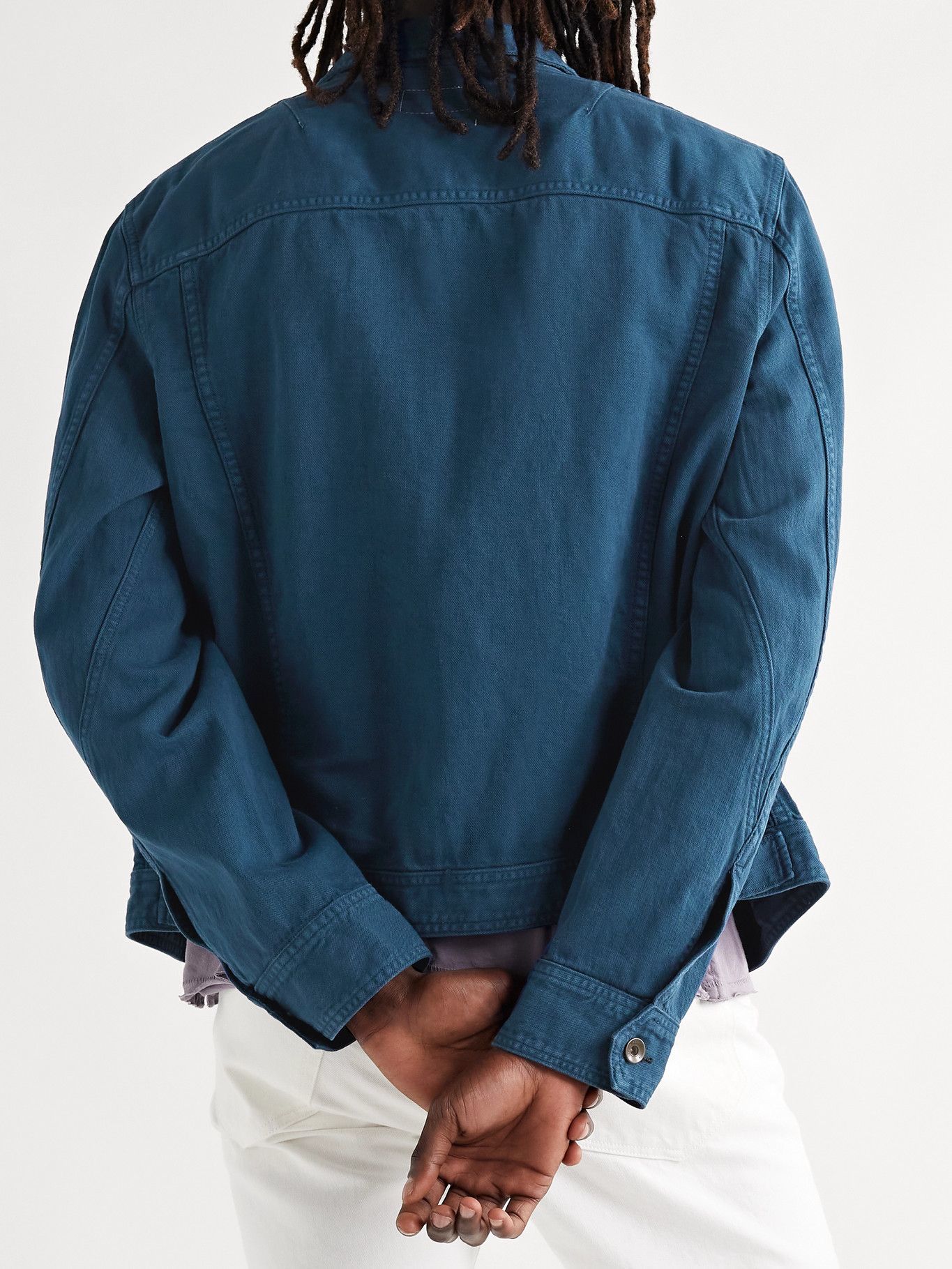 Indigo-Dyed Cotton and Hemp-Blend Denim 