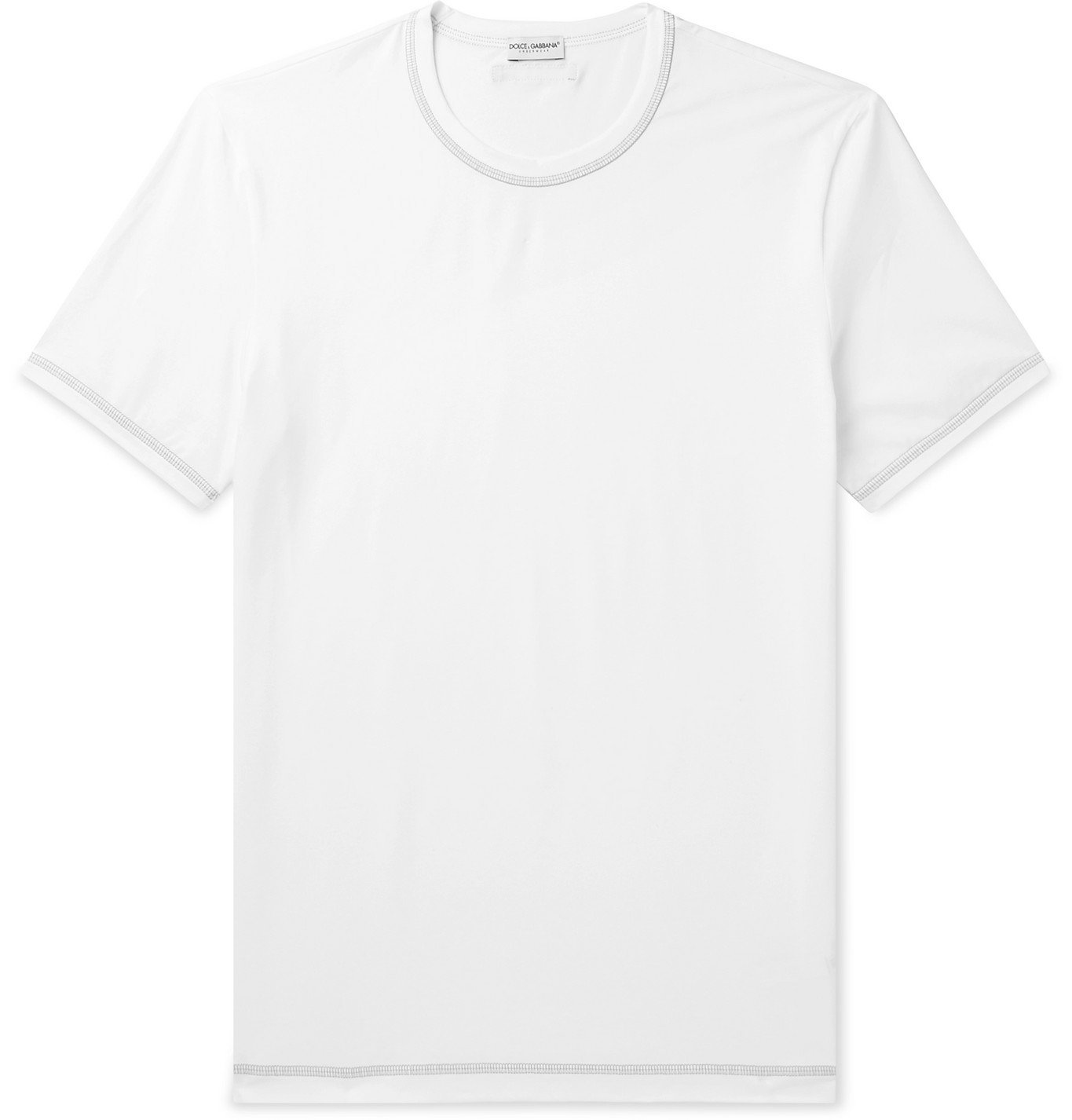 Dolce & Gabbana - Stretch-Cotton Jersey T-Shirt - White Dolce & Gabbana