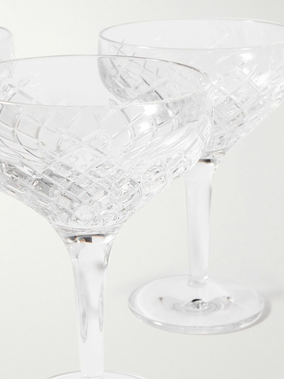 Soho Home Barwell Set of Four Crystal Coupe Glasses Soho Home