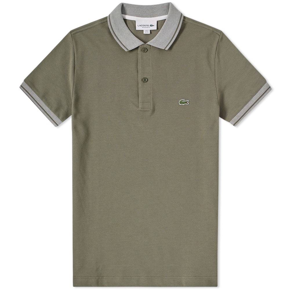 Lacoste Contrast Tipped Polo Green Lacoste