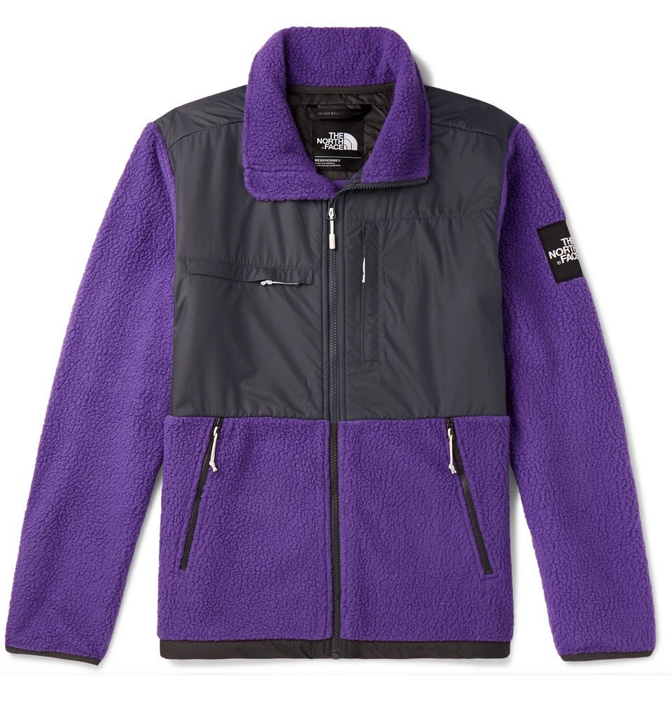 purple north face jacket mens