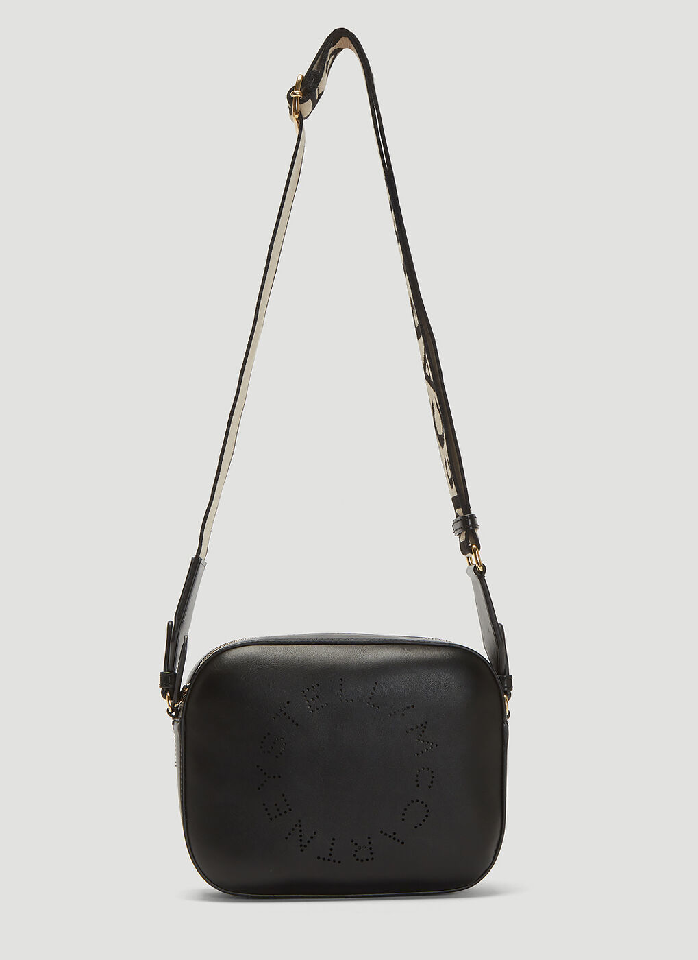 Stella Logo Shoulder Bag in Black Stella McCartney