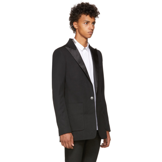 Balmain Black Wool Pagode Blazer Balmain