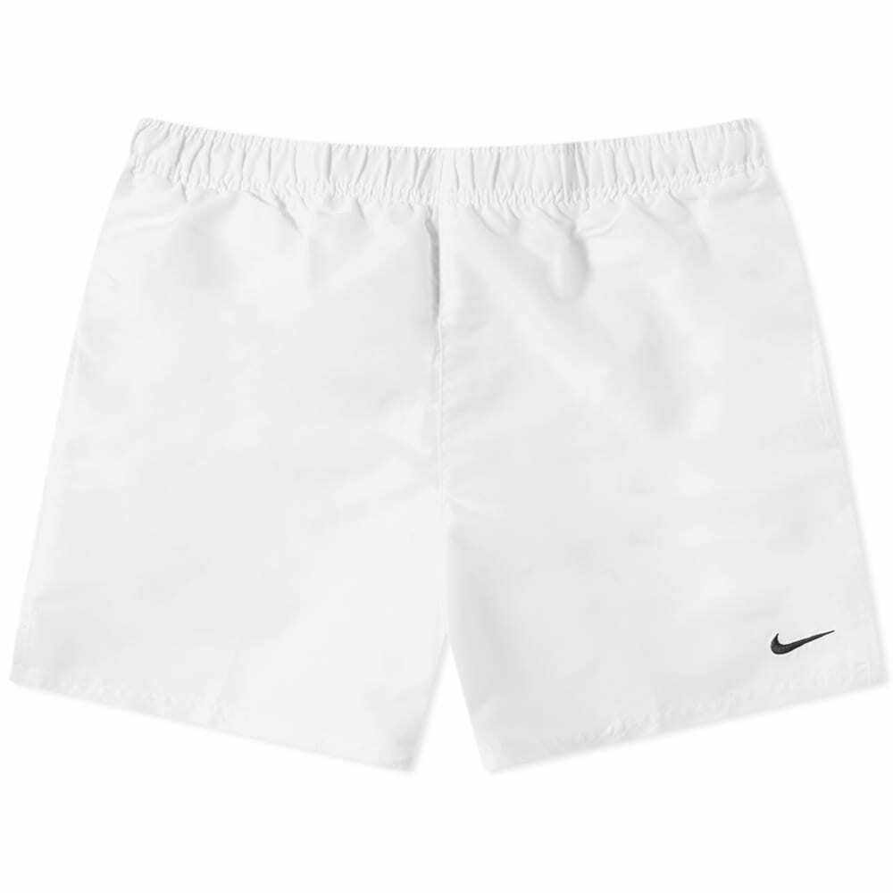 Nike Swim Men's Essential 5" Volley Short in White Nike Swim