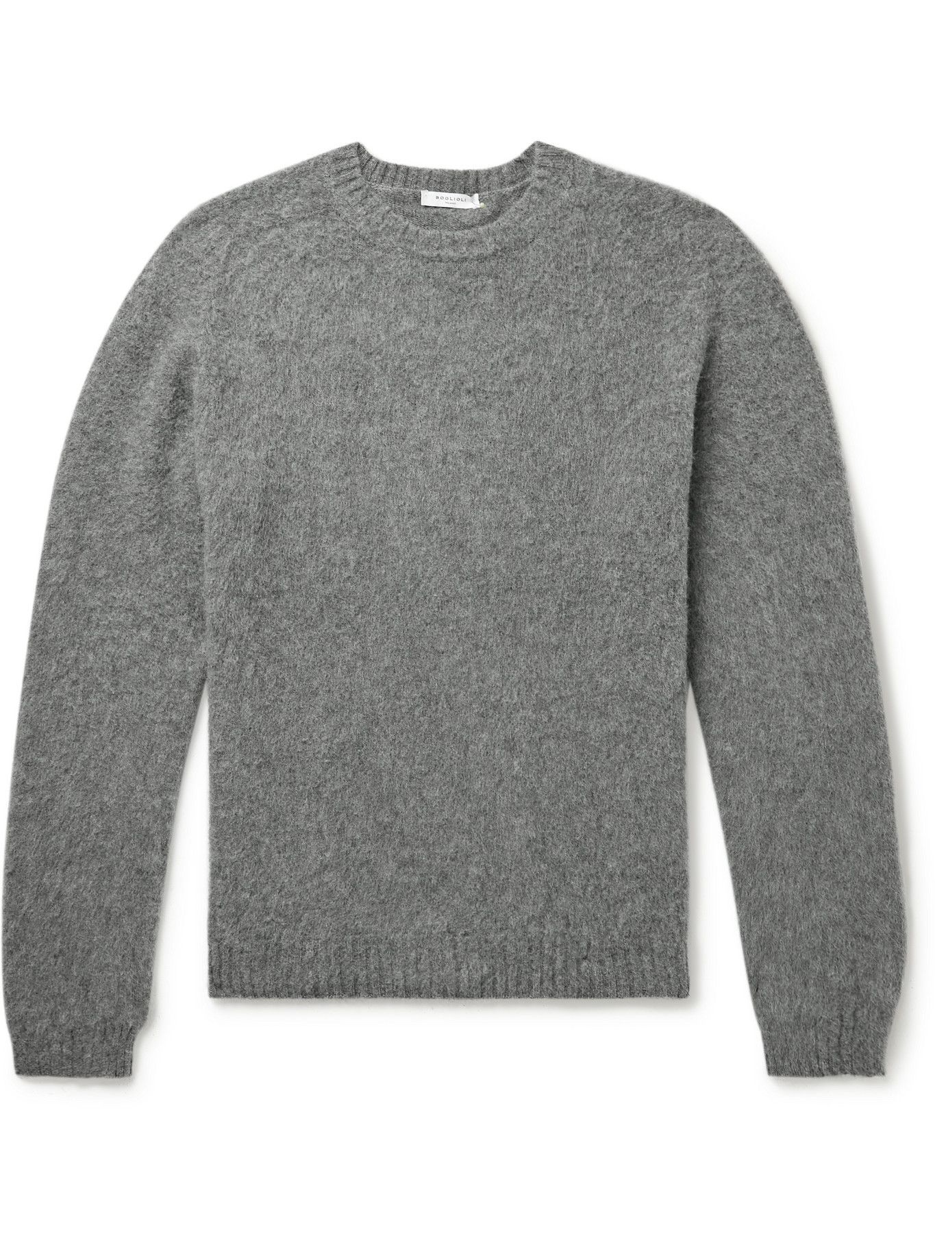 Boglioli - Slim-Fit Virgin Wool and Cashmere-Blend Sweater - Gray Boglioli