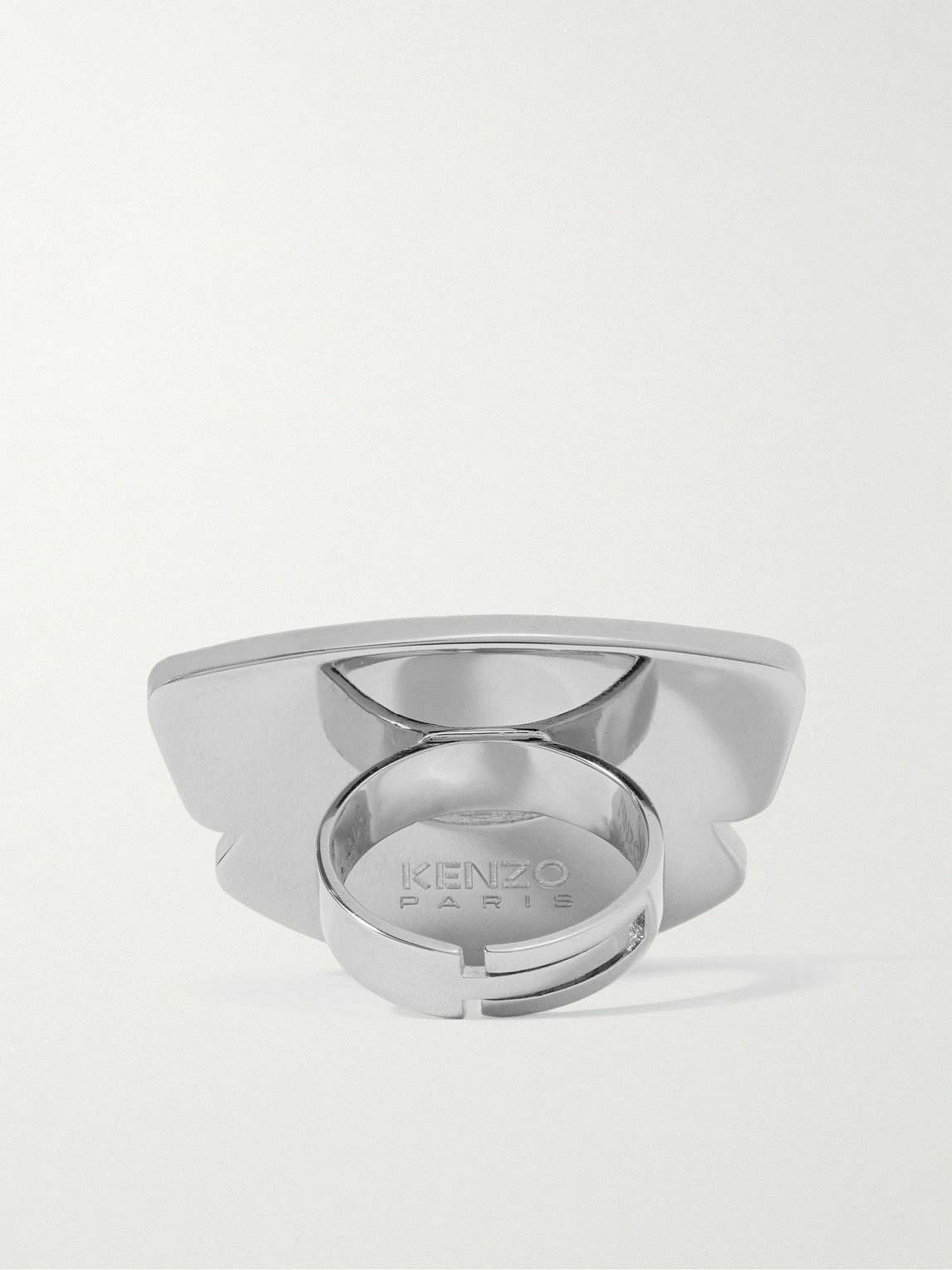 KENZO - Adjustable Silver-Tone and Enamel Ring Kenzo