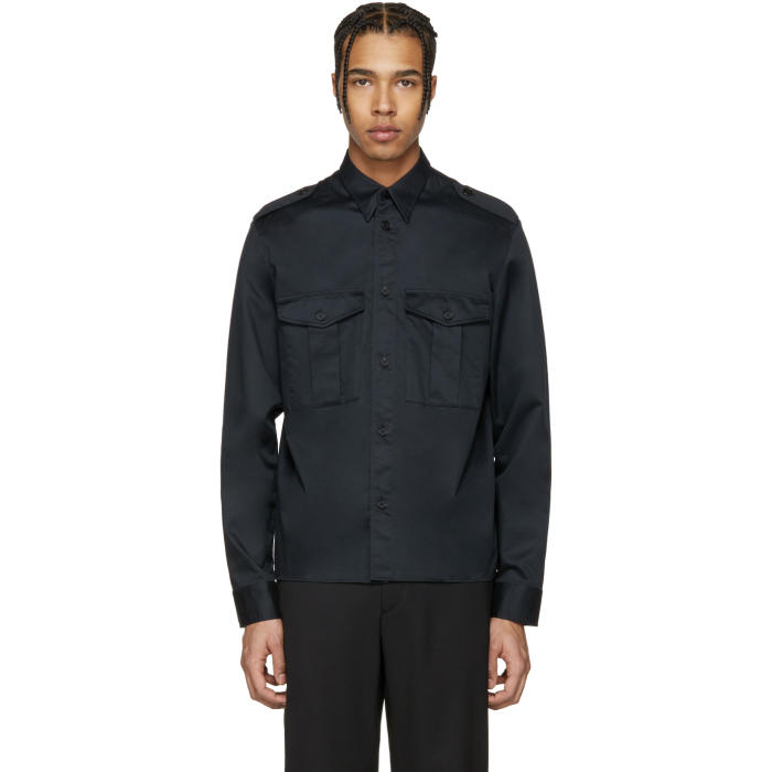 Maison Margiela Black Military Shirt Maison Margiela