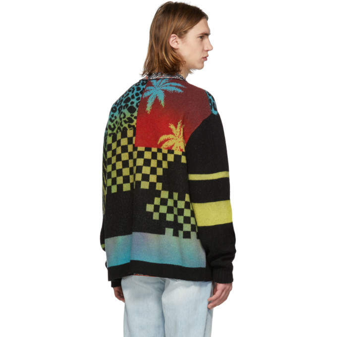 ombre patchwork jumper