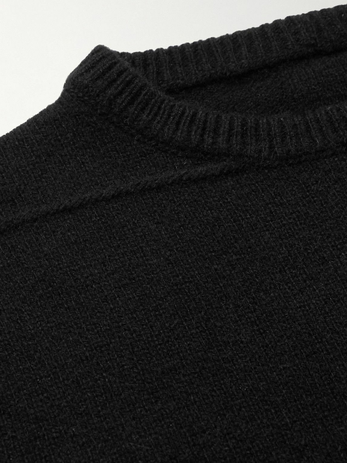 Rick Owens - Recycled Cashmere and Wool-Blend Sweater - Black