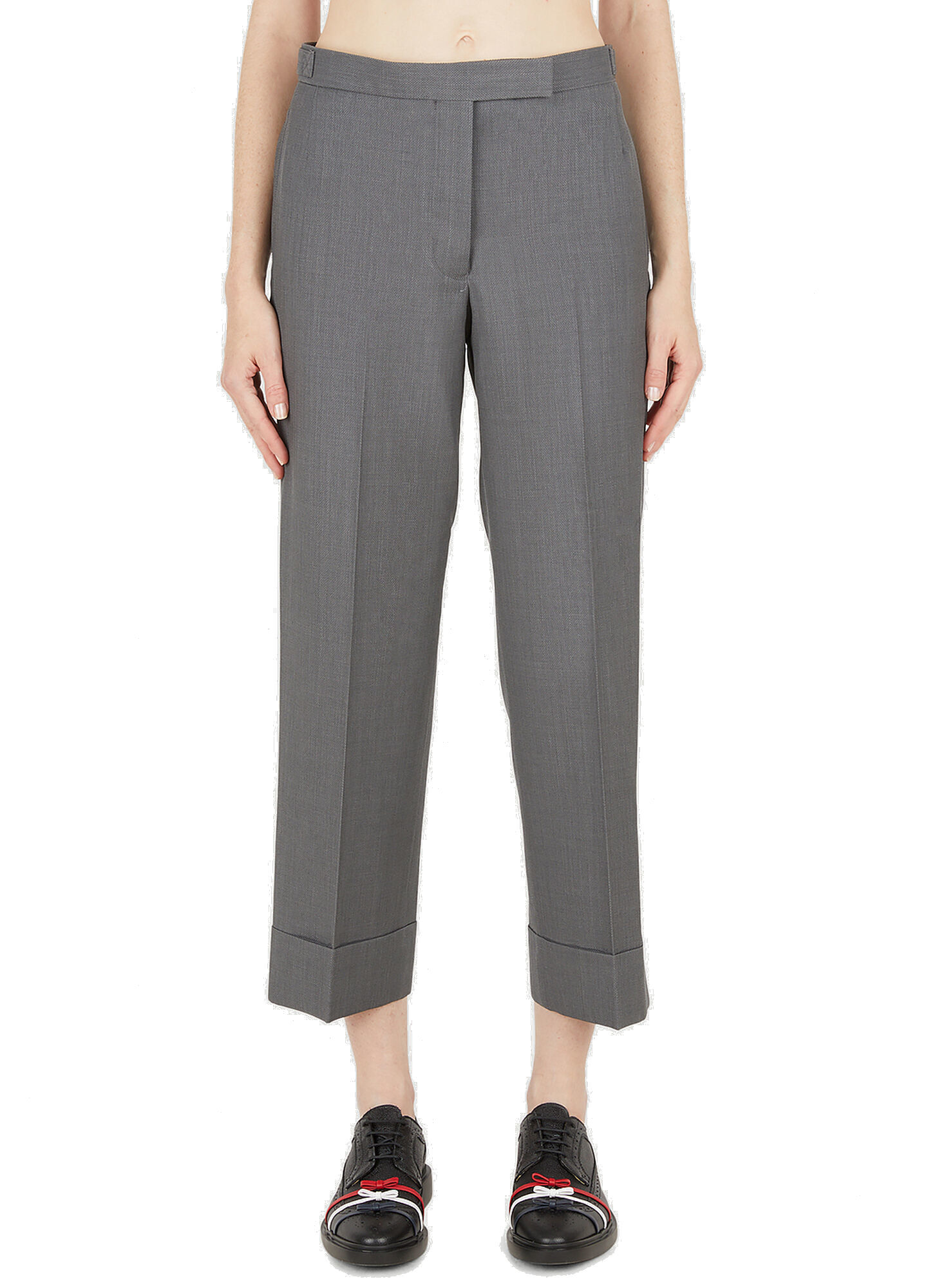 Photo: Tailored Cropped Pants in Grey