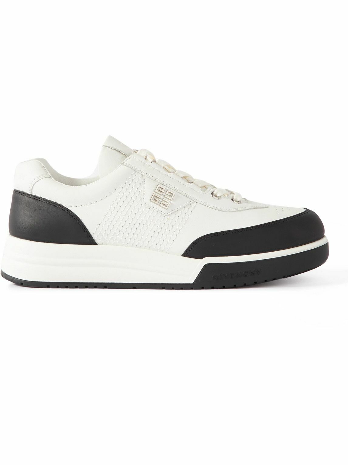 Givenchy - G-4 Logo-Appliquéd Leather Sneakers - White Givenchy