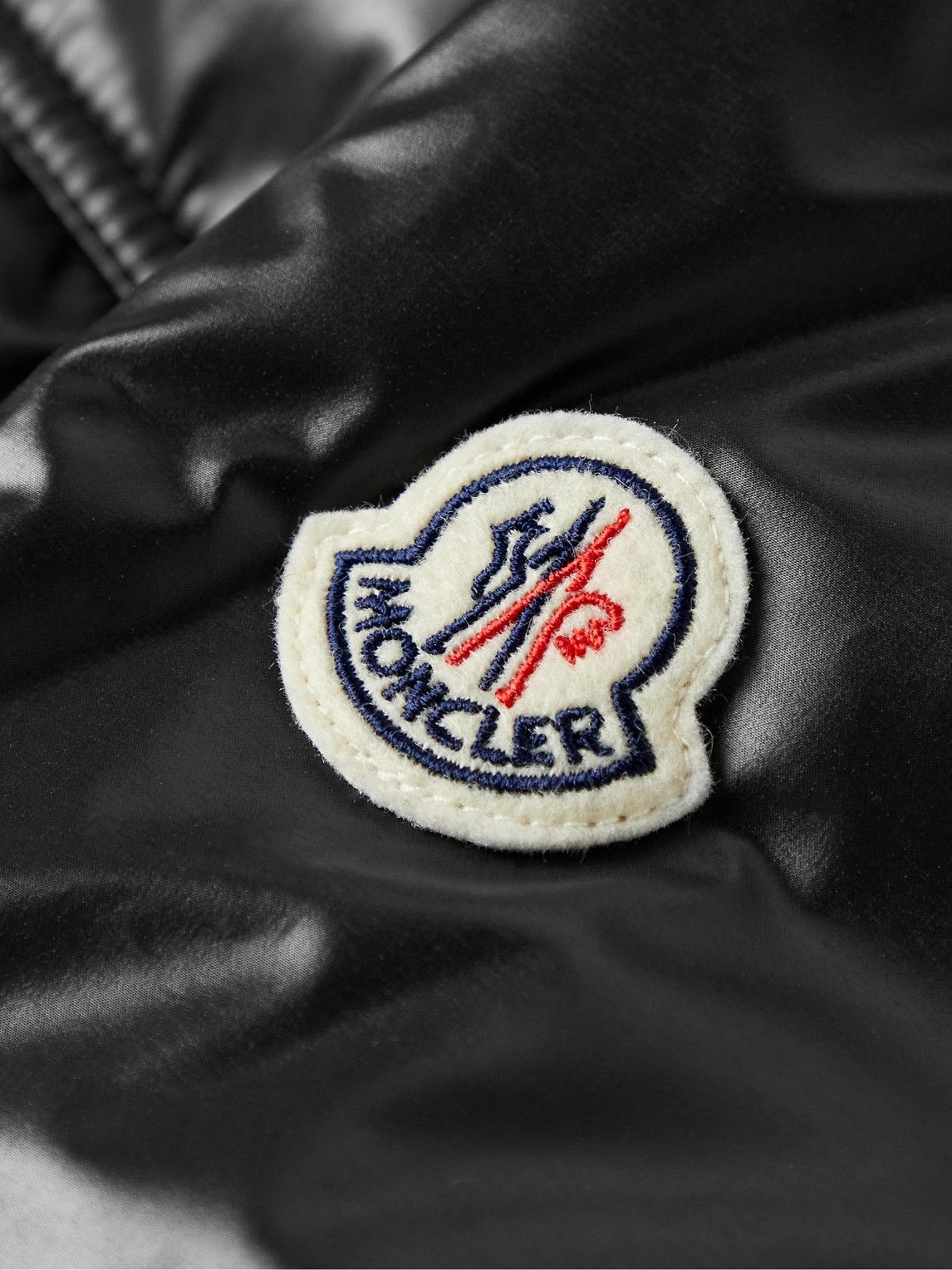 Moncler - Malpas Quilted Glossed-Shell Hooded Down Jacket - Black Moncler