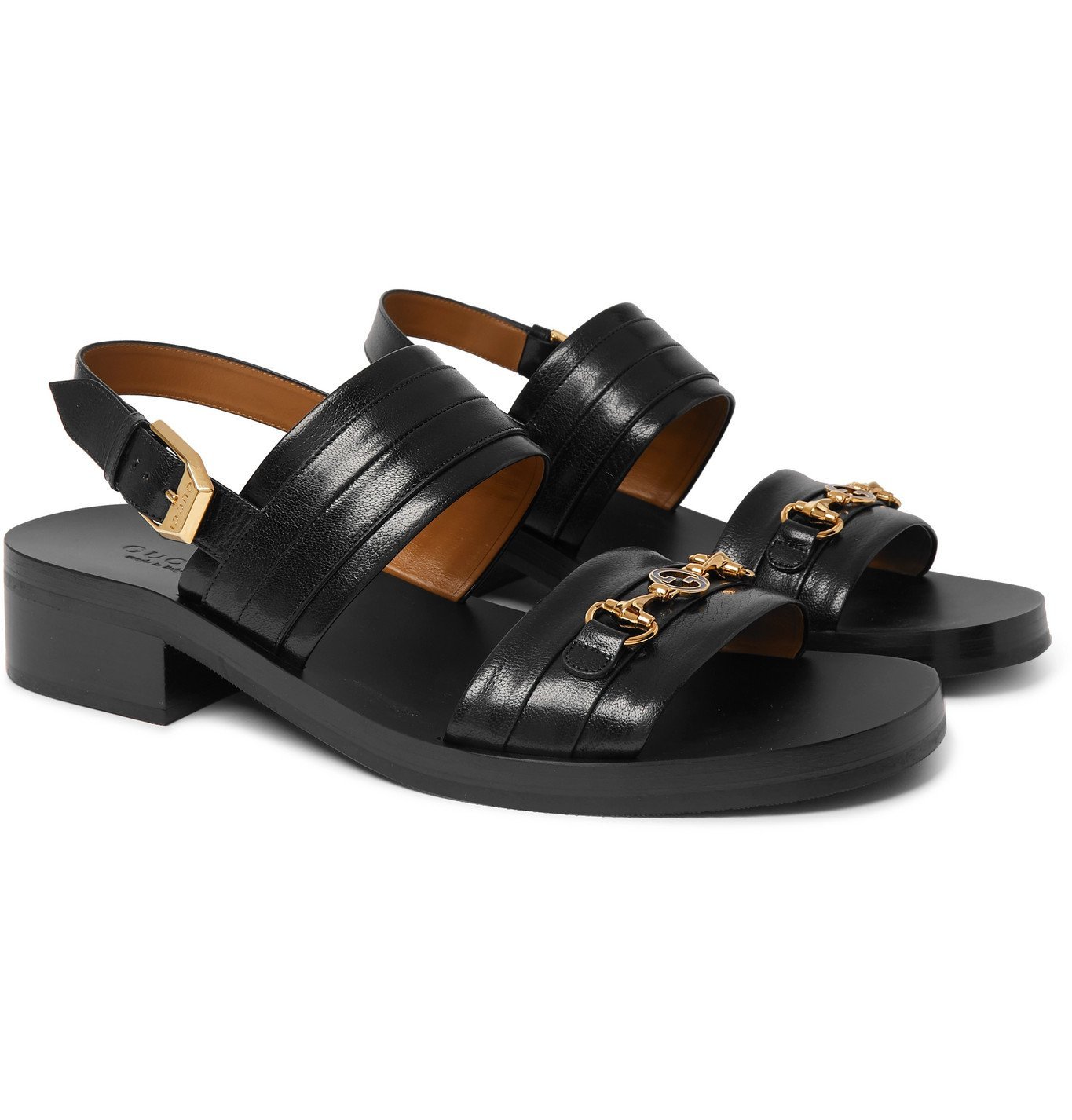gucci sandals black