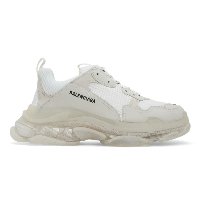 balenciaga white triple s sneakers