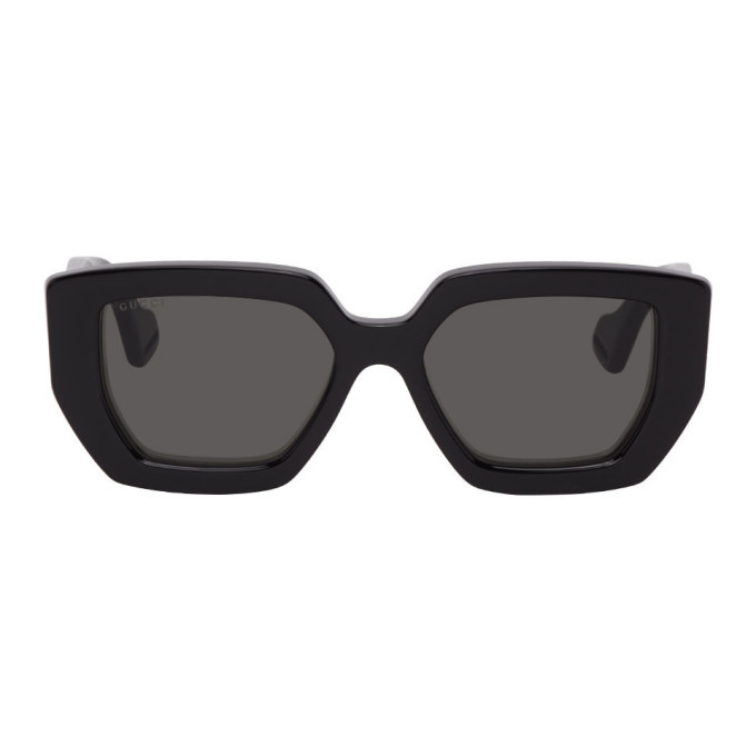 gucci black square sunglasses