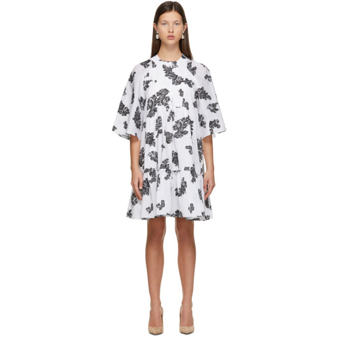 Erdem White Fil Coupe Edison Dress Erdem