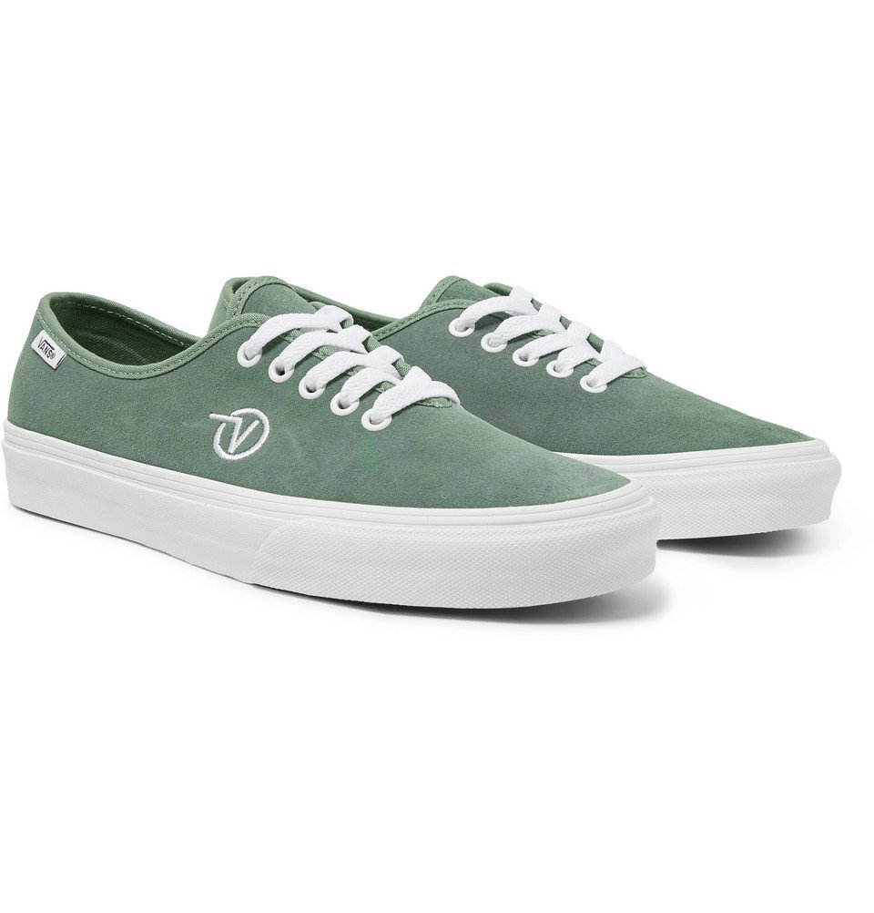 UA Authentic One Piece Suede Sneakers - Sage green Vans