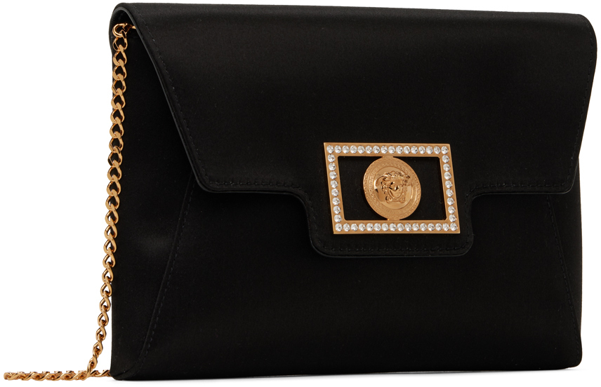 Versace Black 'La Medusa' Clutch Versace