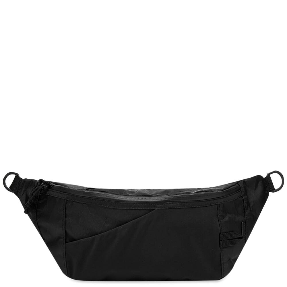 Snow Peak Men's XPac Nylon Waist Bag in Black Snow Peak