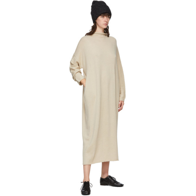 Lauren Manoogian Beige Oversize Rollneck Dress Lauren Manoogian