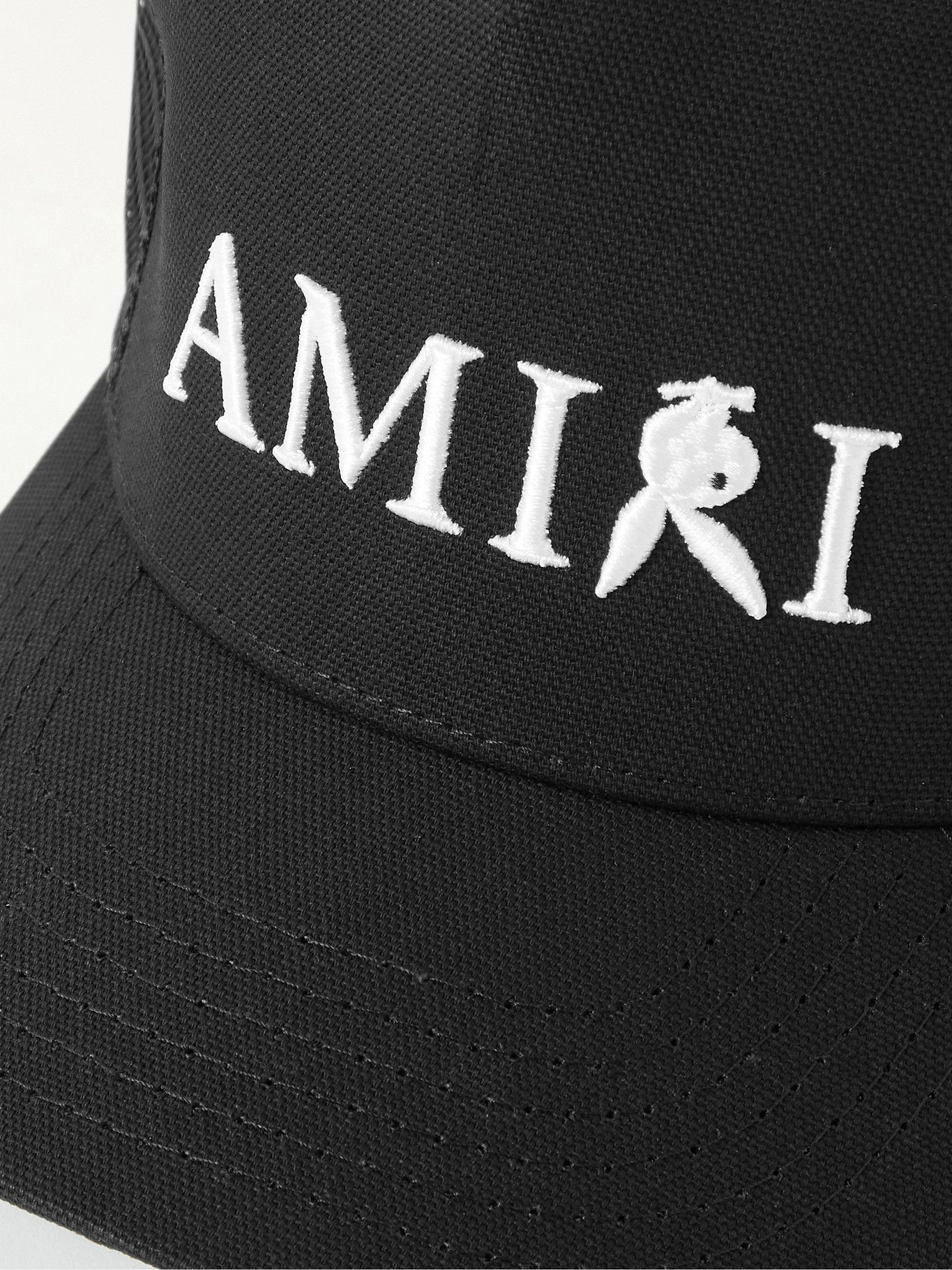 AMIRI - Playboy Logo-Embroidered Cotton-Twill and Mesh Trucker Hat 
