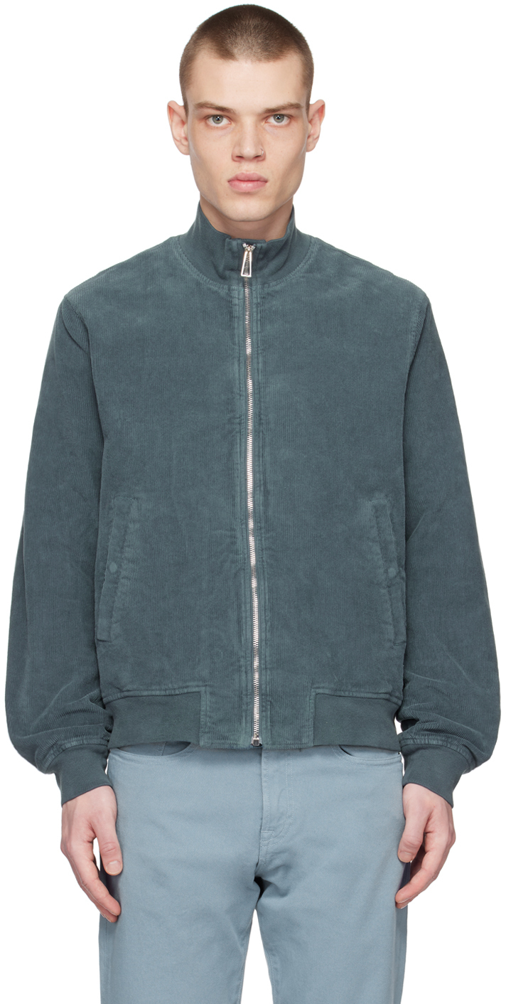 PS by Paul Smith Blue Zip Bomber Jacket PS by Paul Smith