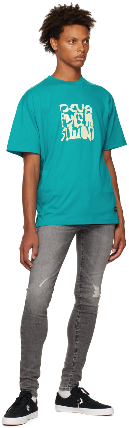 DEVÁ STATES Green Printed T-Shirt