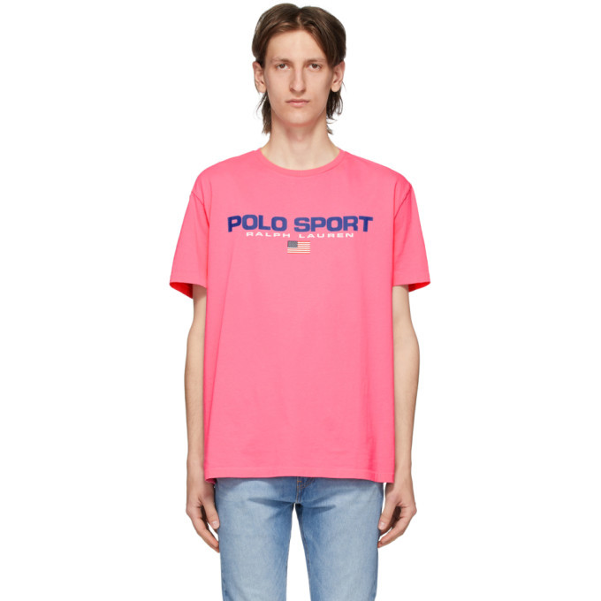 Polo Ralph Lauren Pink Polo Sport T-Shirt Polo Ralph Lauren