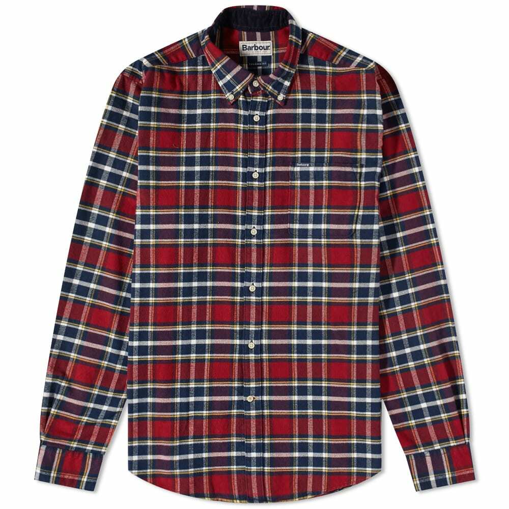 Barbour Men's Betsom Tailored Shirt in Dk Red Barbour