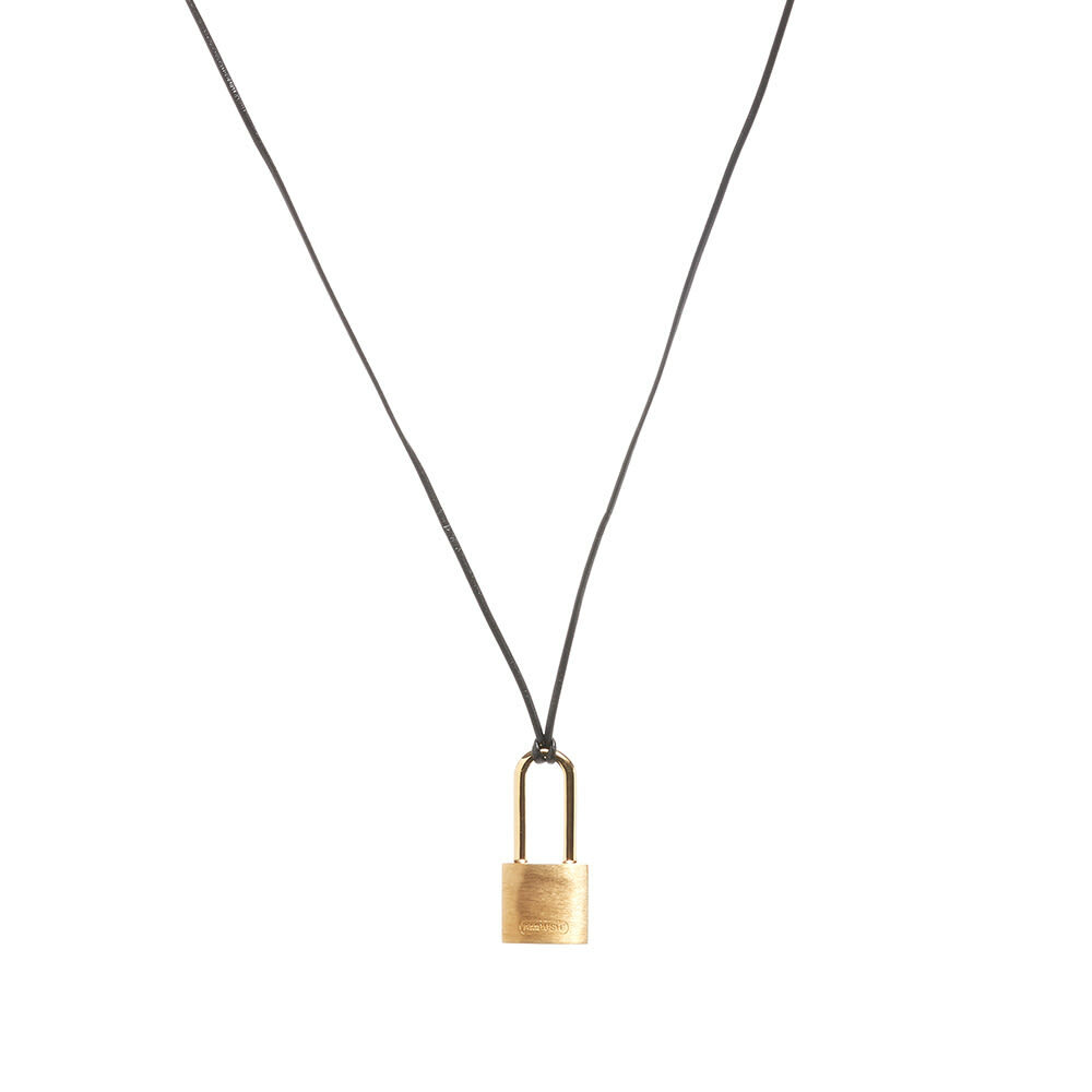 Ambush Men's Small Padlock Necklace in Gold Ambush