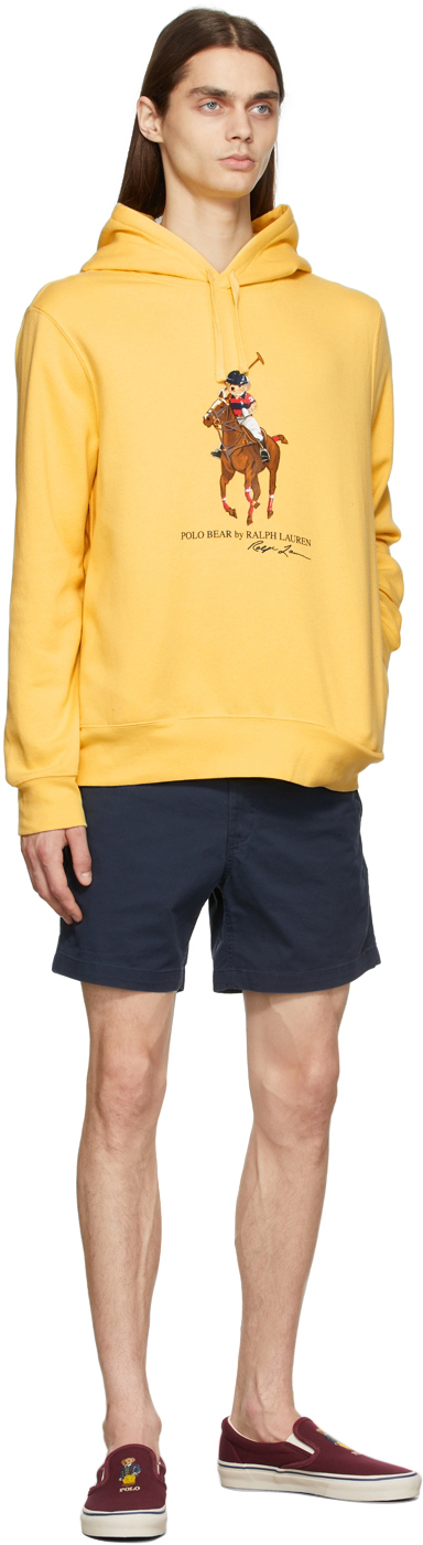 Polo Ralph Lauren Yellow Logo Fleece Hoodie