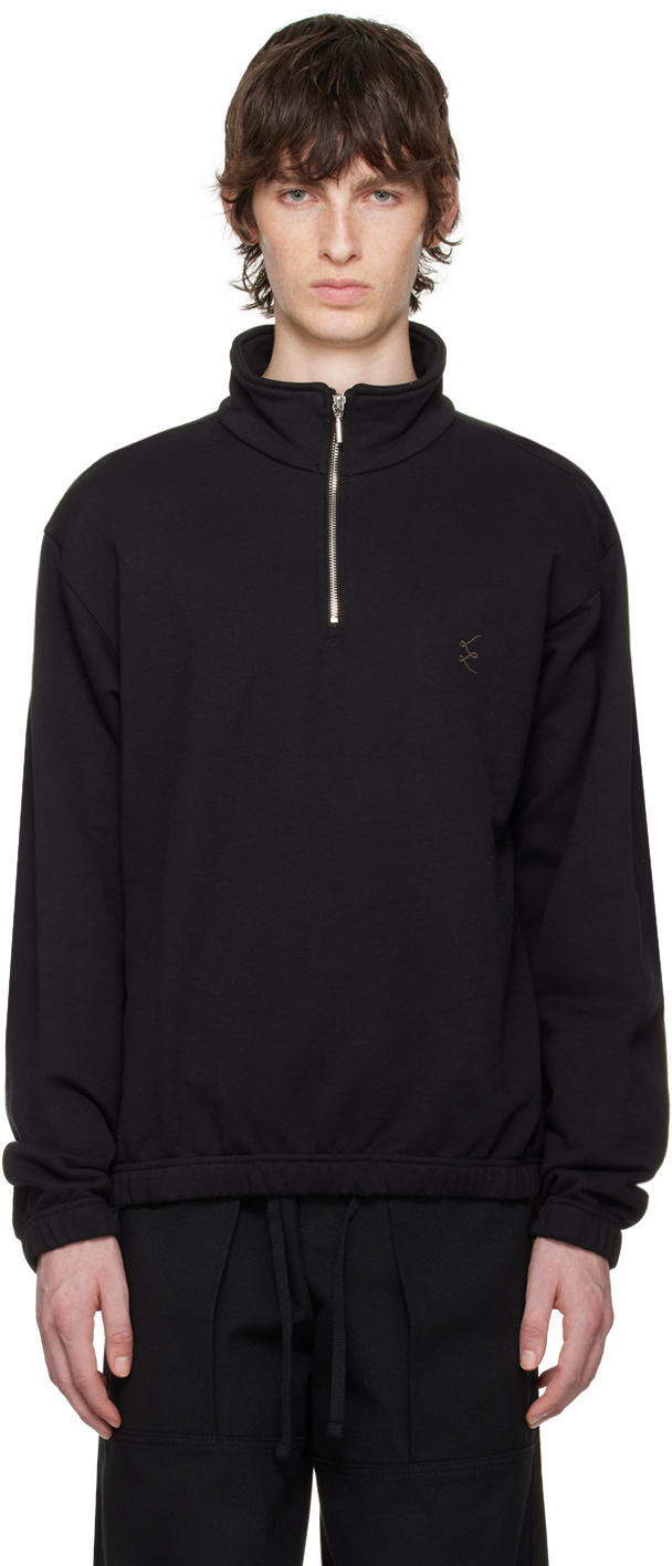 Serapis Black HalfZip Sweater Serapis