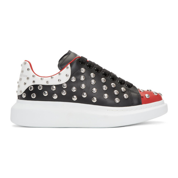 Alexander McQueen Black and Red Studded 