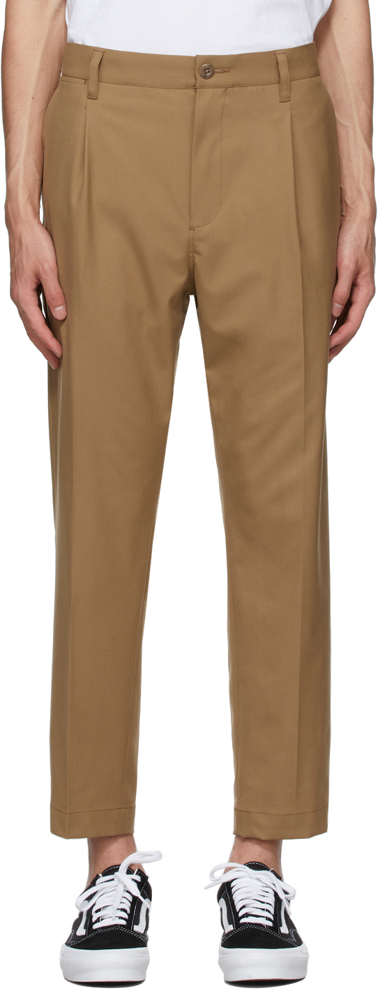 beige ankle pants