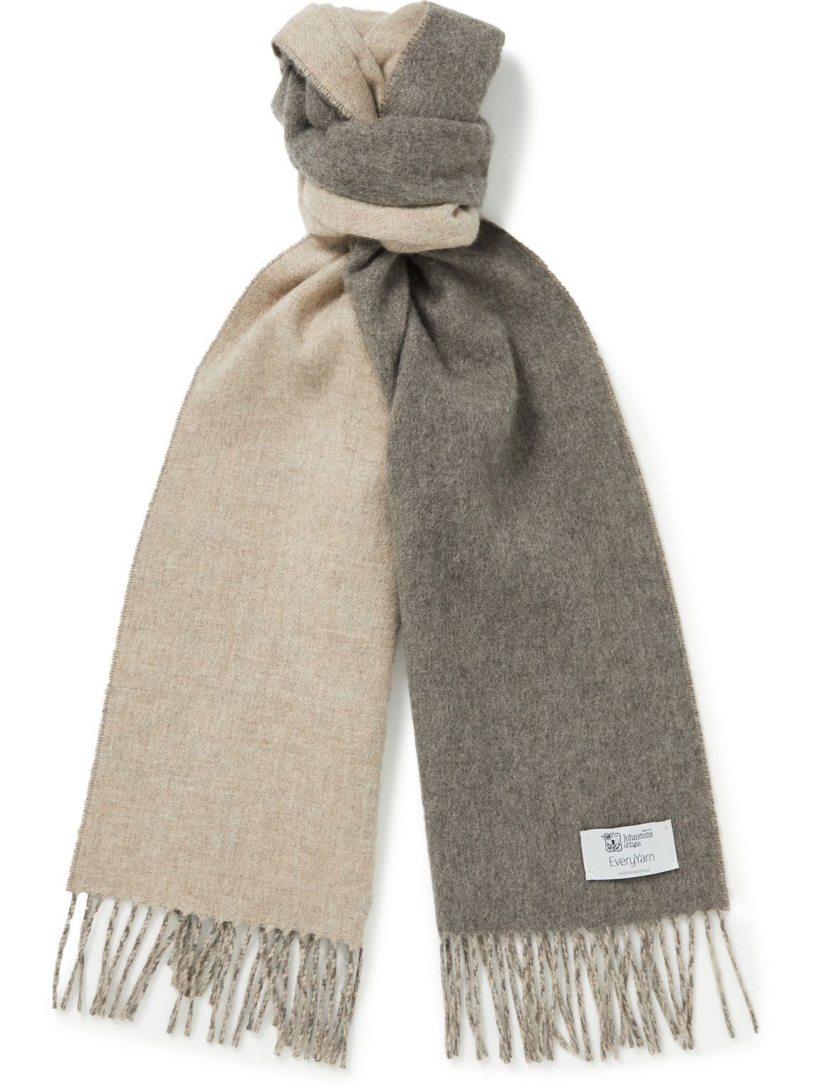 Reversible Pure Cashmere Scarf made in Scotland by Johnstons of Elgin 